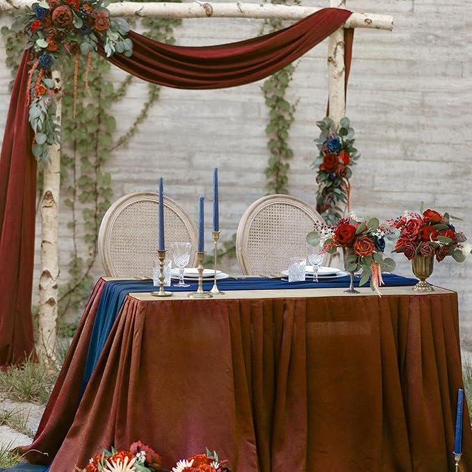 10 x 10 Feet Rust Backdrop Curtain - Image 5
