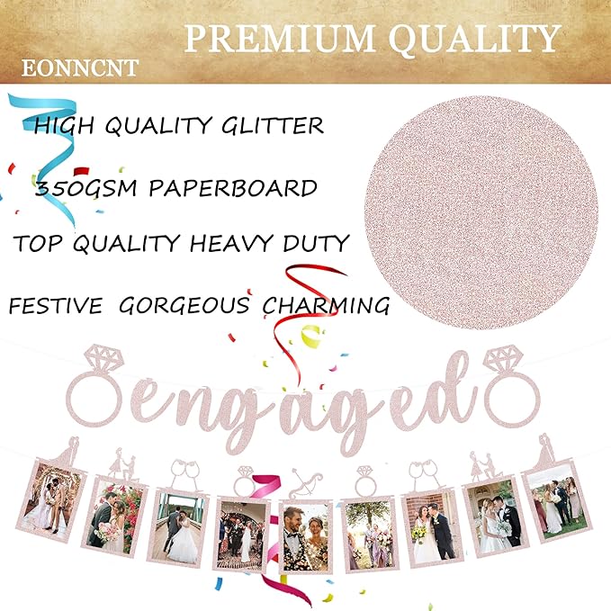 Pre-Strung Engaged Photo Banner - Image 7