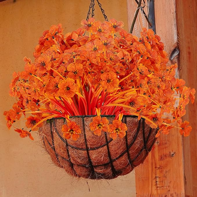 20 Bundles Artificial Fall Flowers No Fade Faux Autumn Plants Fake Flowers No - Image 7