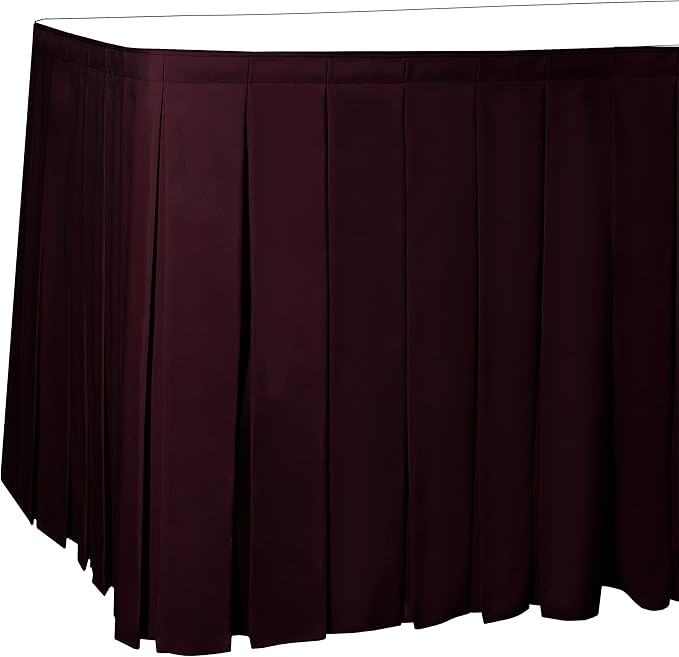 Ultimate Textile Pleat Polyester Fabric Table Skirt by UltimateTextile