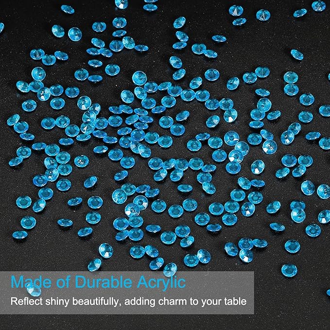 PATIKIL 4000 Pcs Wedding Table Scatter Confetti Crystals 6mm Acrylic Diamonds - Image 3