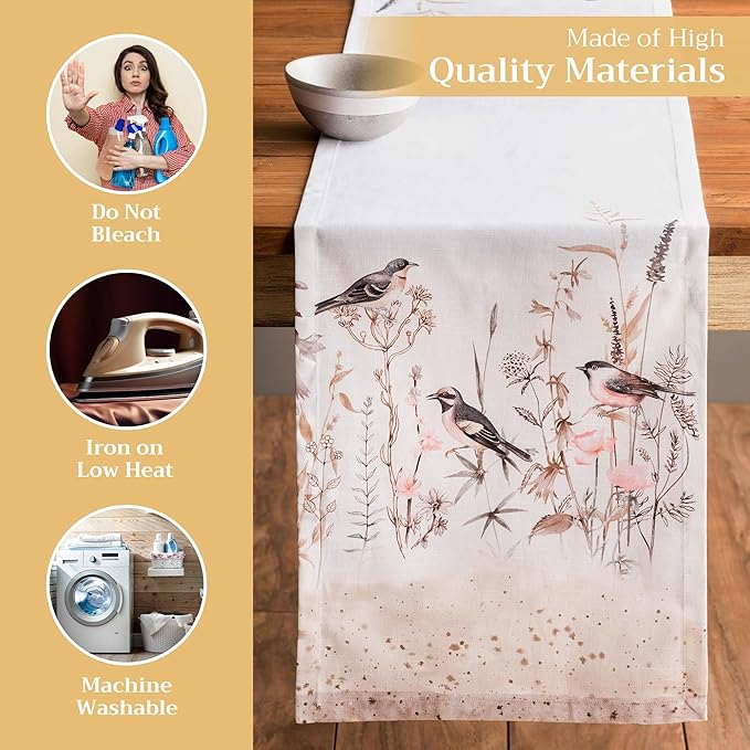 Maison d' Hermine Table runner 100% Cotton Single Layer Table Runners 72 inches - Image 3