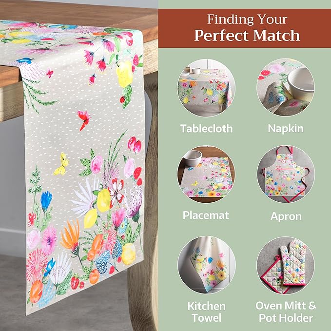 Maison d' Hermine Table Runner 100% Cotton Single Layer Table Runners 108 - Image 5