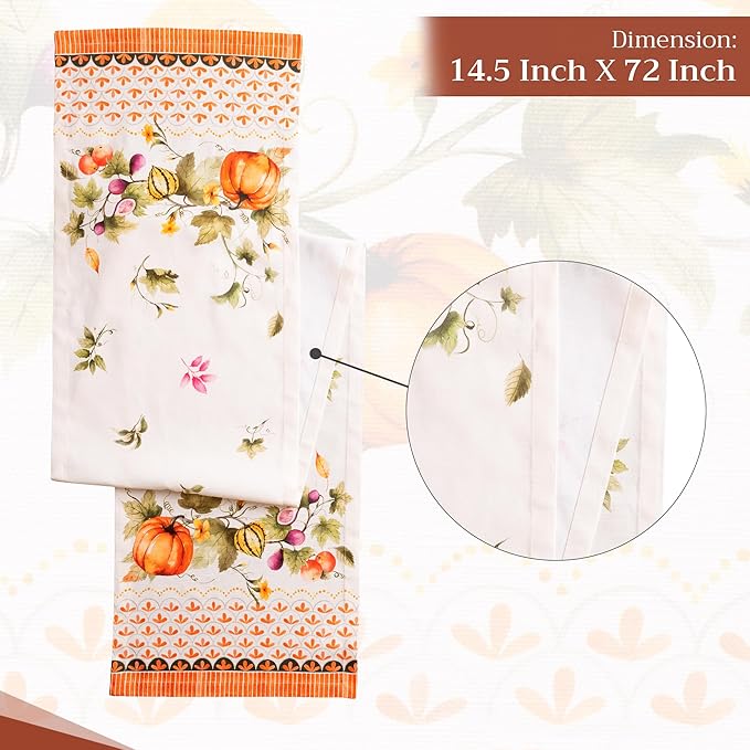 Maison d' Hermine Table Runner 100% Cotton Single Layer Table Runners 72 inches - Image 4