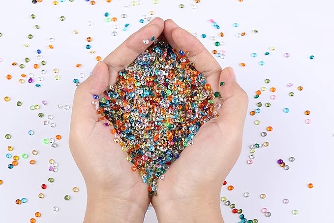 10000 pcs/Pack Wedding Table Scatter Confetti Crystals Acrylic Diamonds Vase - Image 3