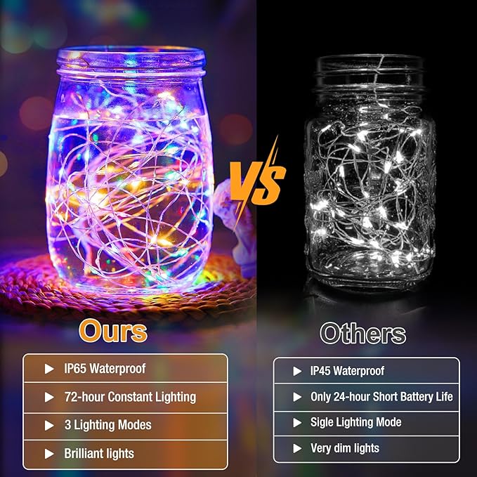 12 Pack Fairy Lights Battery Operated - 7ft 20 Led Twinkle Lights 3 Modes - Image 5