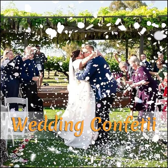 300 PCS Real White Rose Petals for Wedding, 2.82oz Fresh Rose Petals for Flower - Image 2