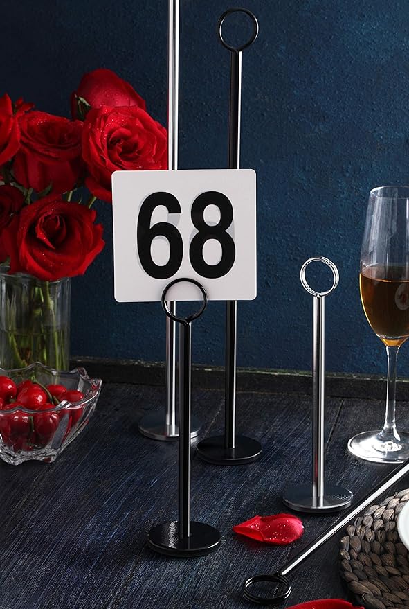 New Star Foodservice 23336 Ring-Clip Table Number Holder/Number Stand/Place - Image 6