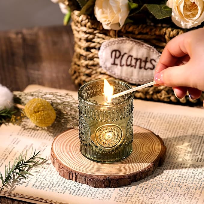DARJEN Green Votive Candle Holders Set of 36- Glass Candle Holders Bulk - Image 5