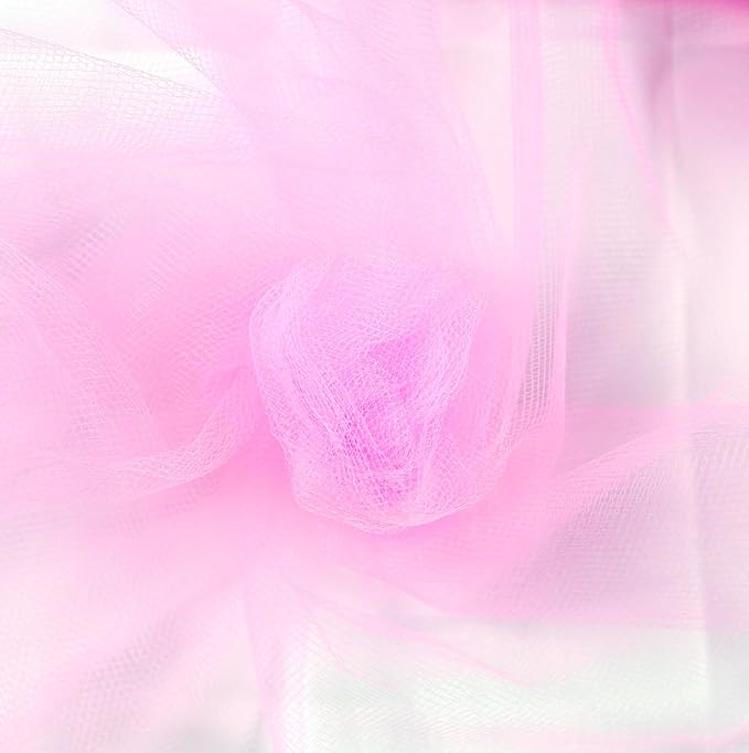 Craft And Party, Light Pink Fabric Tulle Roll 54 Inch by 40 Yards Fabric Tulle - Image 5