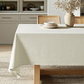 MIULEE Ivory Linen Cottton Table Cloth Rectangle Tablecloth Waterproof by MIULEE