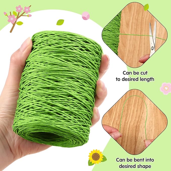 Syhood Floral Vine Bind Wire Rustic Wrapping Wire - Image 3