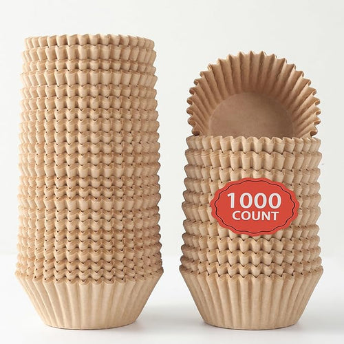 1.4 inch 1000-Count Mini Cupcake Liners Bright Colorful Muffin Baking Cups by CHENZEM