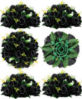 BLOSMON Flower Balls Wedding Rose Centerpieces 6 Pcs Black Fake Flowers Kissing by Blosmon