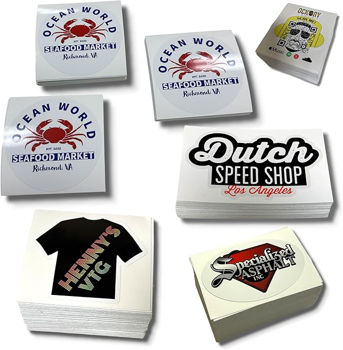 Custom Stickers Vinyl Waterproof Dishwasher Safe, UV Resistant 1.5-10 in. Make - Image 7