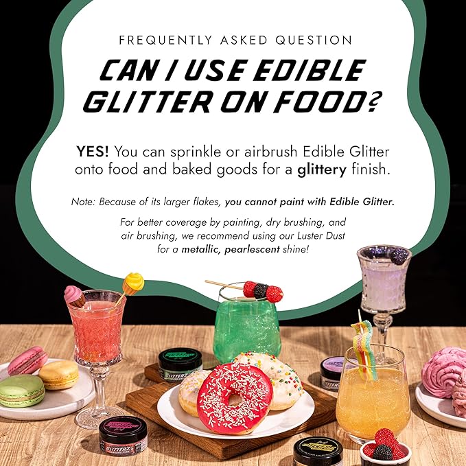 MONÉGASQUE Emerald Green Edible Glitter - Image 4