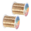 2-Rolls 0.3mm Jewelry Wire, 28 Gauge 328FT Craft Wire Copper Beading Wire by MMETERXITY