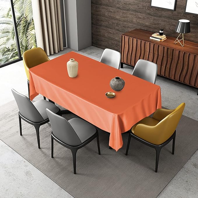 Fitable Rectangle Tablecloth Stain and Wrinkle Resistant Washable Polyester - Image 3