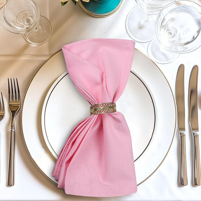 Urban Villa Easter Cloth Napkins 100% Cotton Slub Absorbent Dinner Napkins - Image 3