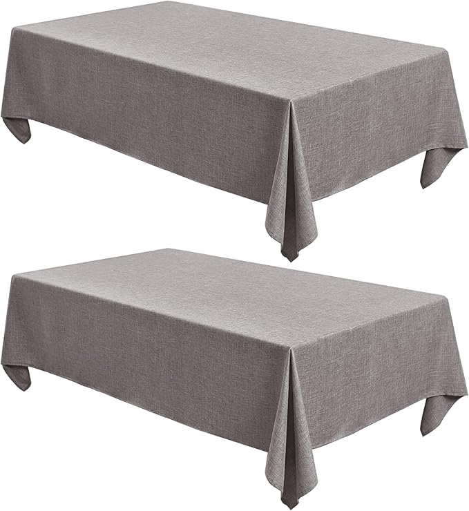 Fitable Faux Linen Tablecloths 60 x 84 Inch by Fitable