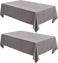 Fitable Faux Linen Tablecloths Rectangle 60 x 102 Inch by Fitable