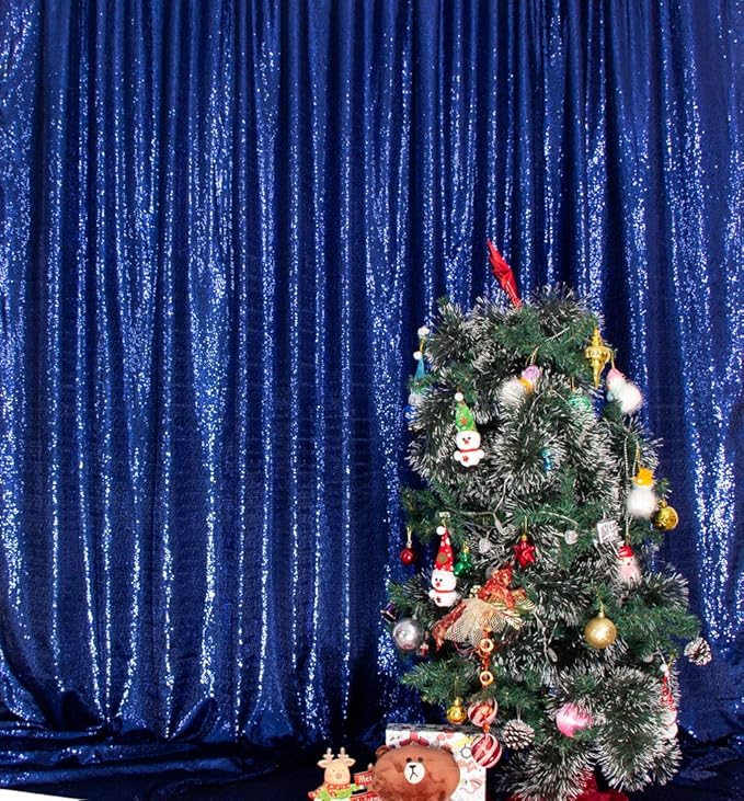 SquarePie Sequin Backdrop Curtain Less See Through Background - Image 9