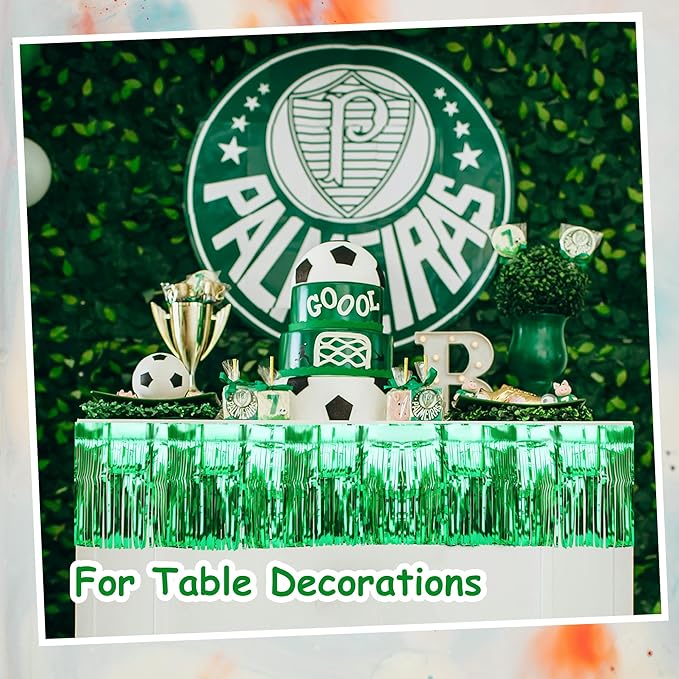 4 Pack Float Fringe Curtains, Metallic Foil Fringe Garland Shiny Tassel Foil - Image 4
