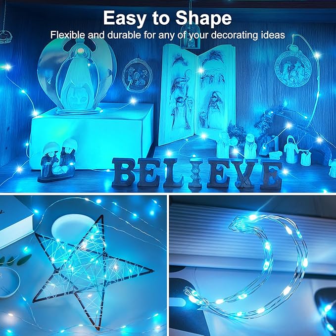 btfarm 12 Pack Fairy Lights Battery Operated, 7ft 20 Led Twinkle Lights String - Image 6