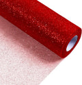 Sparkling Tulle Rolls, 15” by 30 Yards Glitter Tulle Spool Ribbon Fabric by ICOSHOW