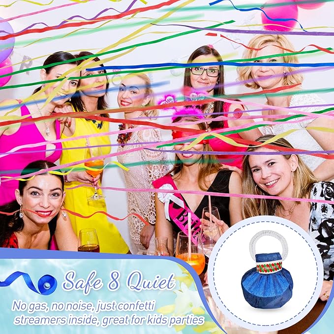 No Mess Streamers Poppers, Celebrations, School Opening, Graduation, Retirement - Image 5