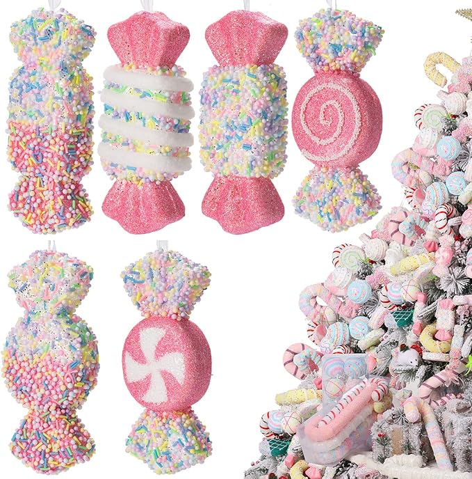 LANGXUN 6pcs Candy Land 2025 Xmas Birthday Party Wedding Suppiles Decoration by LANGXUN