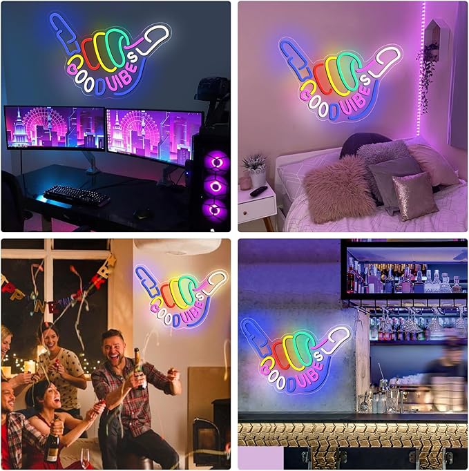 Good Vibes Only Neon Sign for Wall Decor, Niubility Good Vibes Neon Sign - Image 5