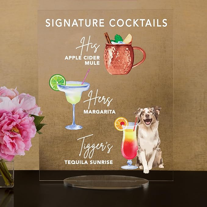 Pet Signature Drink Wedding Signs - Image 2
