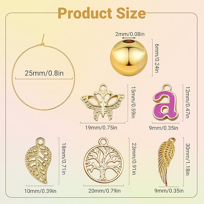 50 Sets Wine Glass Charms, Wine Charms - Image 8