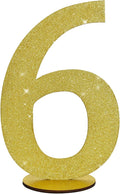 TONIFUL 11.8 Inch Gold Glitter Numbers Table Centerpieces 0-9 Birthday Party by TONIFUL
