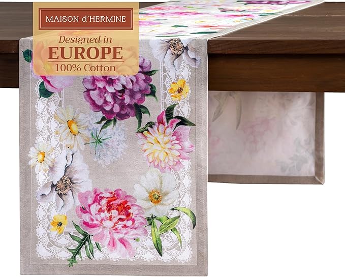 Maison d' Hermine Table Runner 100% Cotton Single Layer Table Runners 72 inches by MaisondHermine