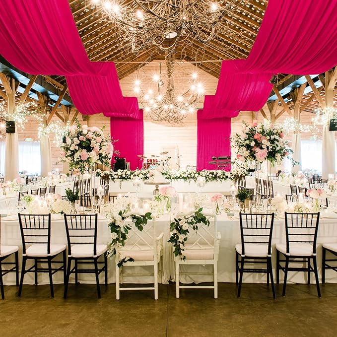 MODFUNS Hot Pink Ceiling Drapes - Image 7