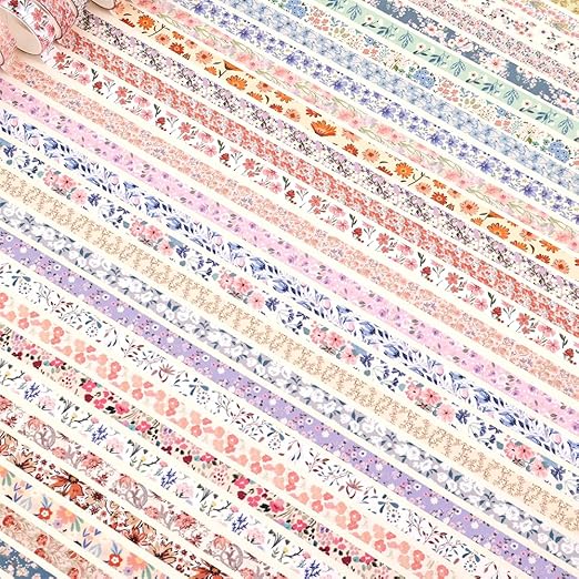 60 Rolls Flowers Theme Washi Tape Set - Image 6