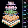 Cupcake Stand with Rechargeable Led, 5 Tier Clear Cupcake Holder, 7 Colors by Pleasedontforgetthemhere%EF%BC%81