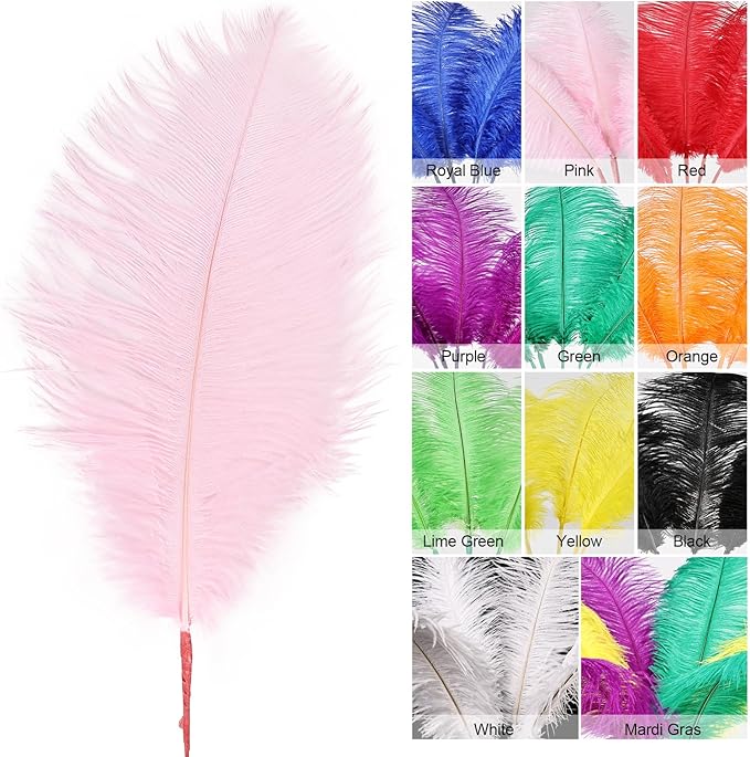 Bulk Pink Ostrich Feathers - Image 2