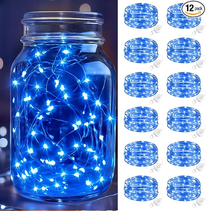 btfarm 12 Pack Fairy Lights Battery Operated, 7FT 20 LED Mini String Lights by btfarmdecorativelighting