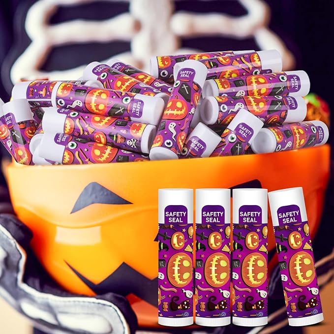 DMSKY 60 Pcs Halloween Lip Balm Bulk, Halloween Party Favors Halloween Treat - Image 7