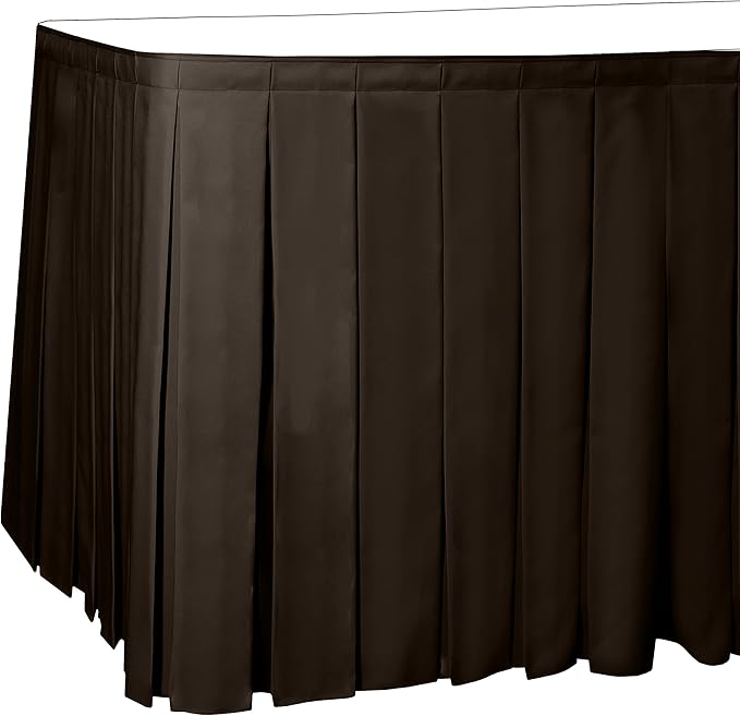 Ultimate Textile Pleat Polyester Fabric Table Skirt by UltimateTextile