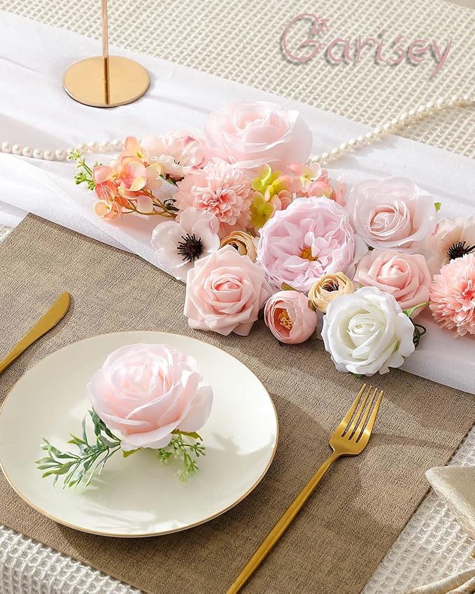 Artificial Flowers Combo for DIY Wedding Bouquets Combo Centerpieces - Image 4