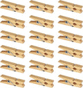Mini Natural Wooden Clothespins, 1.4 Inch Photo Paper Peg Pin Craft Clips by Millennial+Essentials