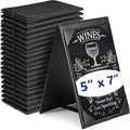 Gerrii Leatherette Table Tents Black PU Leather Menu Covers Bulk Double Sided by Gerrii
