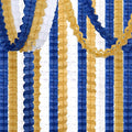 Navy-Blue White-Gold Party-Decorations Streamers Garland by OURUOLA