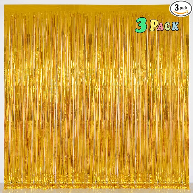 Foil Fringe Curtains Party Decorations by Melsan