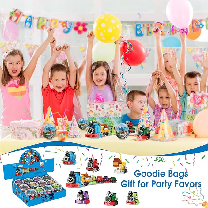 Mini Building Block Sets, 6 in 1 STEM Toys Eggs Building Sets, Party Favors - Image 6