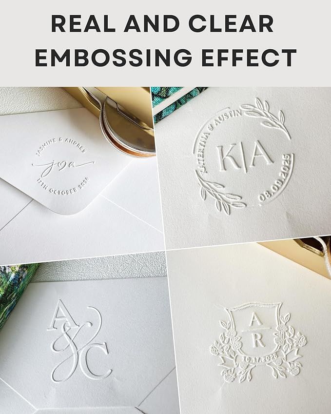 Custom Wedding Embosser, Personalized Embosser - Image 8